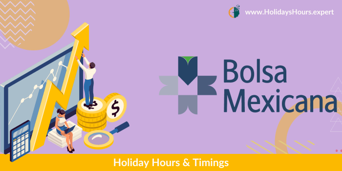 BMV Holiday Hours Calendar
